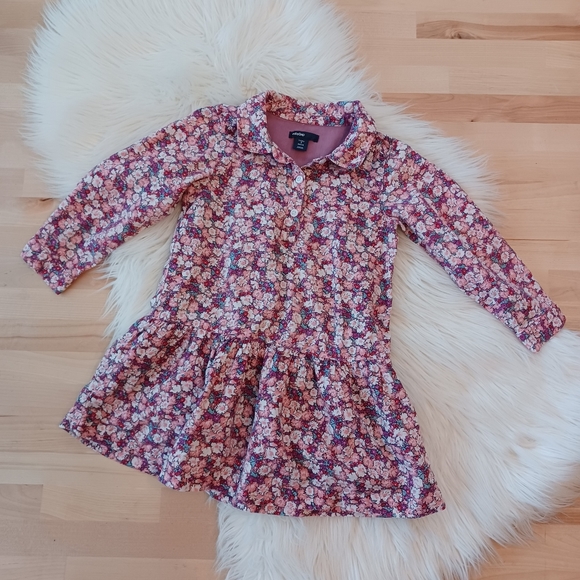 GAP Other - {BabyGap} Floral Long-sleeve Dress
